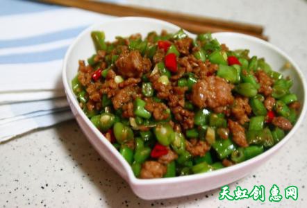 肉沫豆角下饭菜的做法