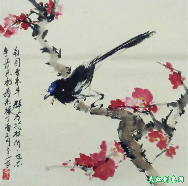 何承三大师水墨画