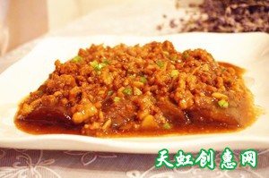 红烧肉末茄子