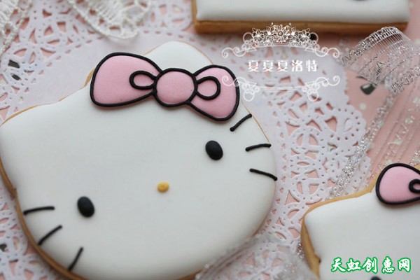 hellokitty糖霜饼干做法