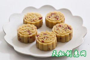 蔓越莓绿豆糕