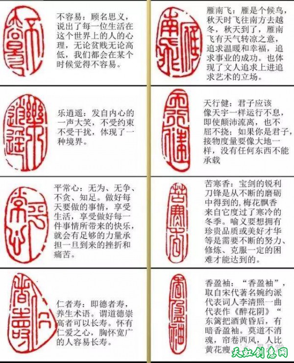 篆刻闲章“词语”解析