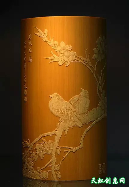 竹刻工艺作品欣赏