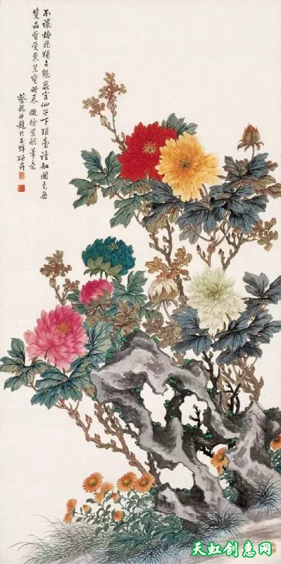 国画作品欣赏《牡丹》