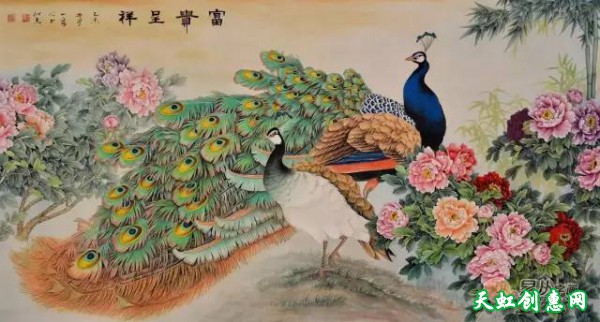 国画作品欣赏《牡丹》