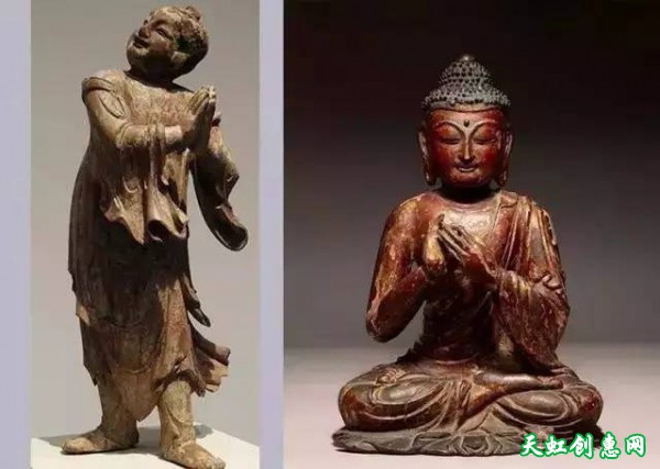 古代木雕佛像工艺品欣赏