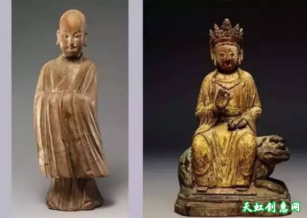 古代木雕佛像工艺品欣赏