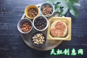 五仁月饼果干拼盘怎么做