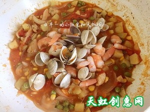 浓情海鲜焗饭怎么做