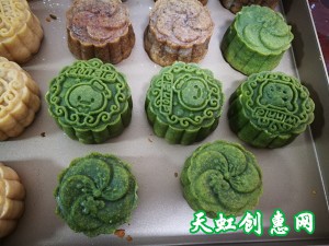 抹茶红豆月饼怎么做