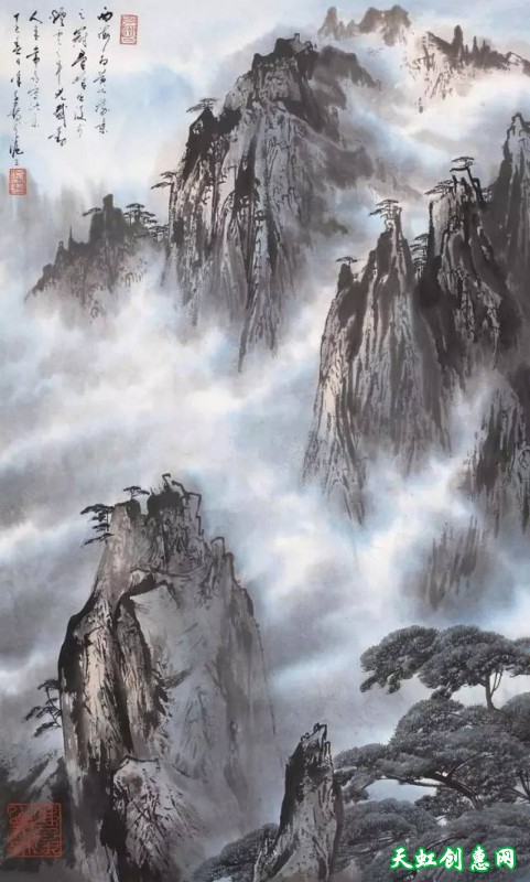 徐子鹤国画作品欣赏《黄山》