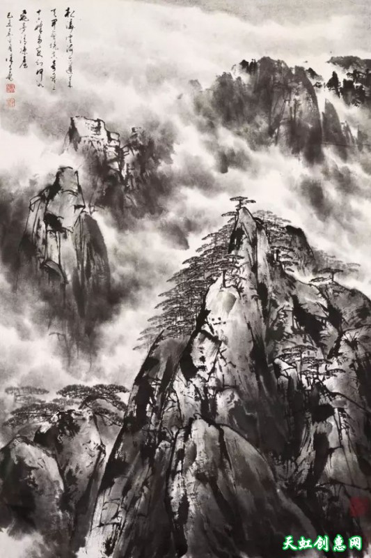 徐子鹤国画作品欣赏《黄山》