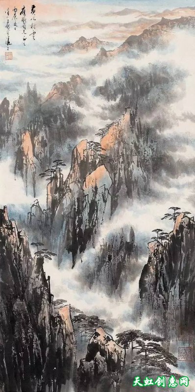 徐子鹤国画作品欣赏《黄山》