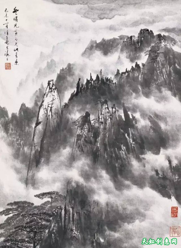 徐子鹤国画作品欣赏《黄山》