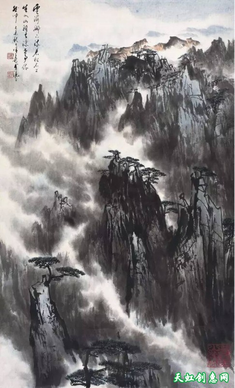 徐子鹤国画作品欣赏《黄山》