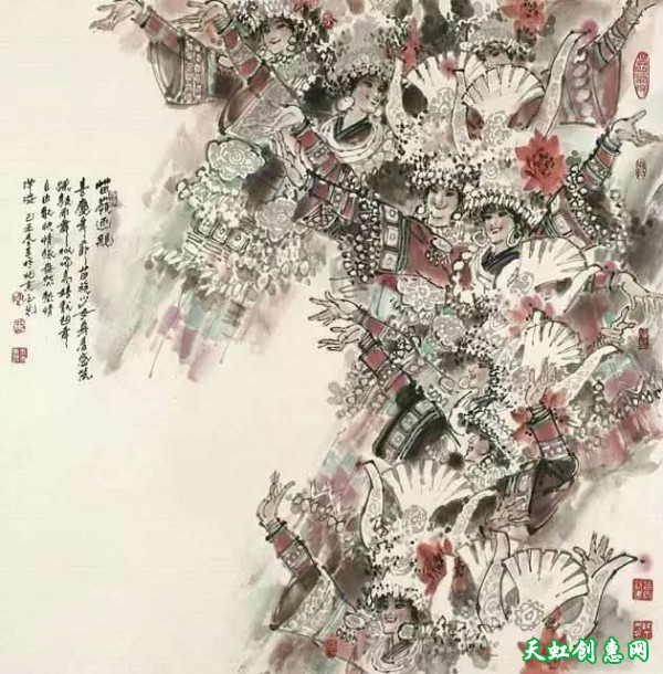 国画作品欣赏《舞》