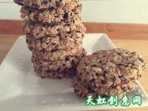 燕麦芝麻大饼干怎么做