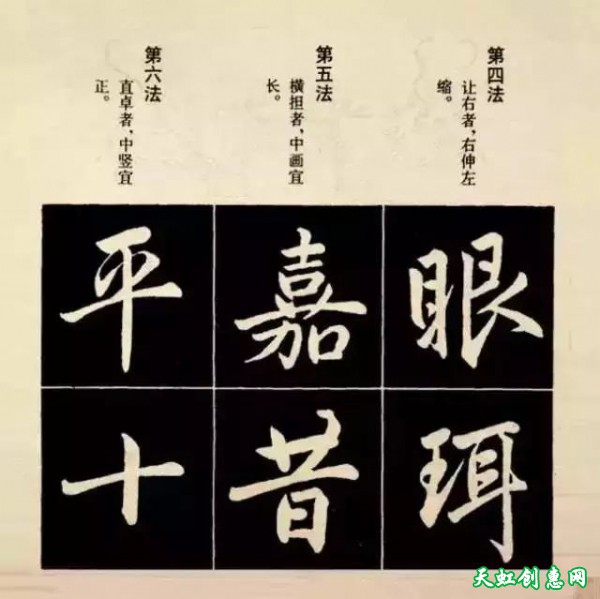 赵孟頫楷书结字法