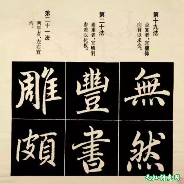 赵孟頫楷书结字法