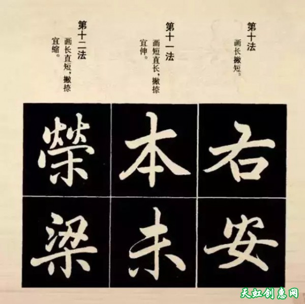 赵孟頫楷书结字法