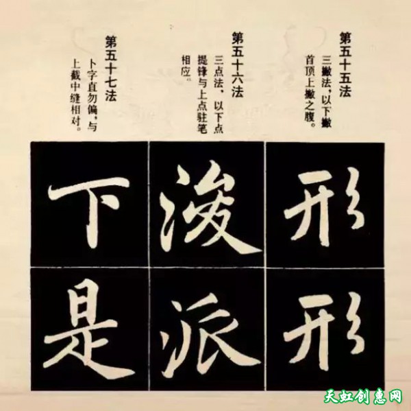 赵孟頫楷书结字法