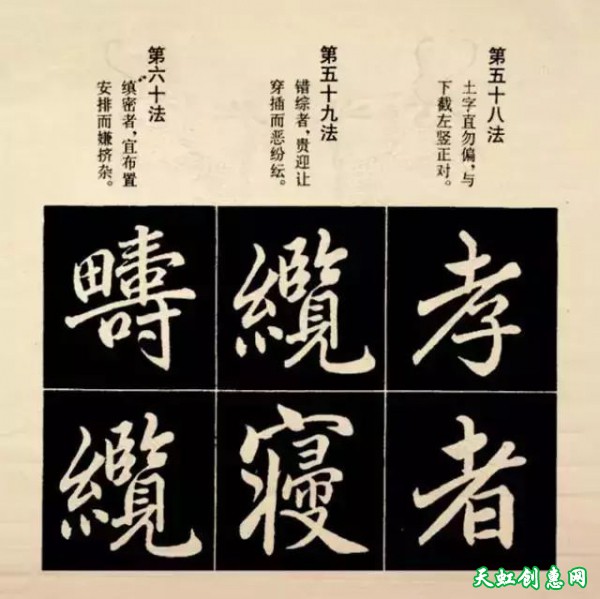 赵孟頫楷书结字法