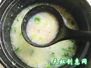 二米青菜虾仁粥怎么做