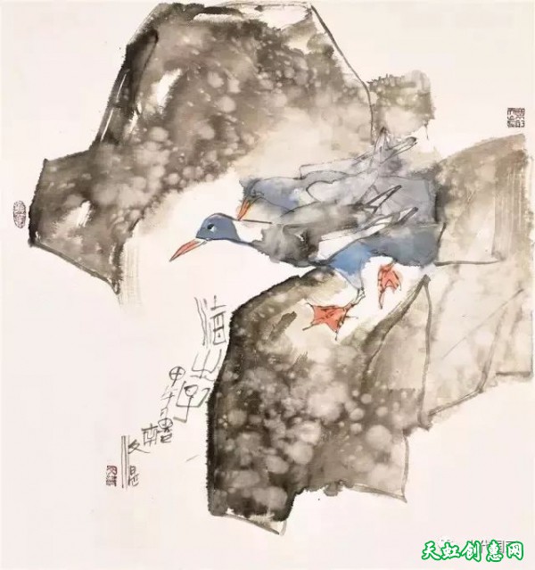 江文湛中国画作品