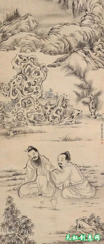 扬州画家禹之鼎中国画作品