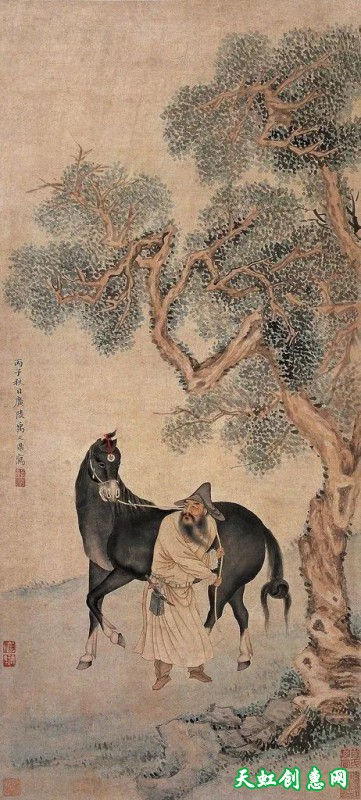 扬州画家禹之鼎中国画作品