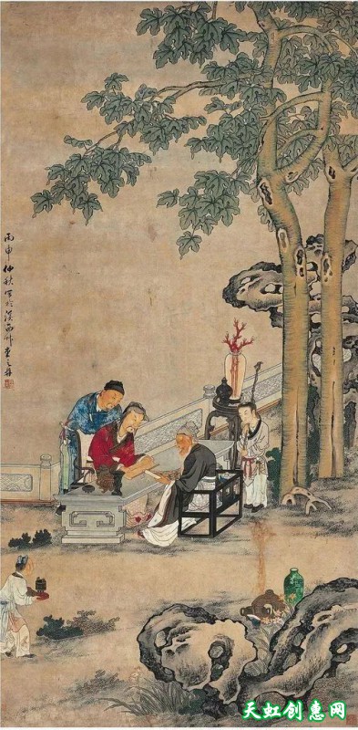 扬州画家禹之鼎中国画作品