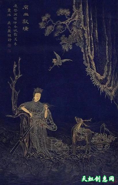 扬州画家禹之鼎中国画作品