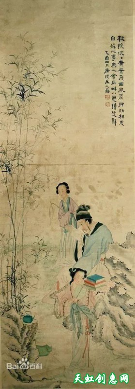 扬州画家禹之鼎中国画作品