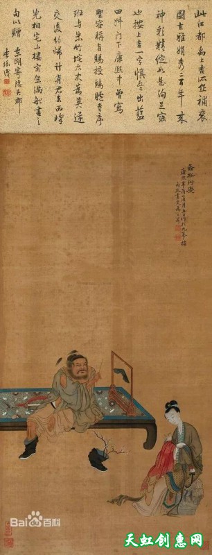 扬州画家禹之鼎中国画作品