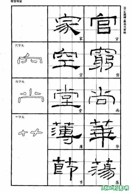 隶书入门技法教程