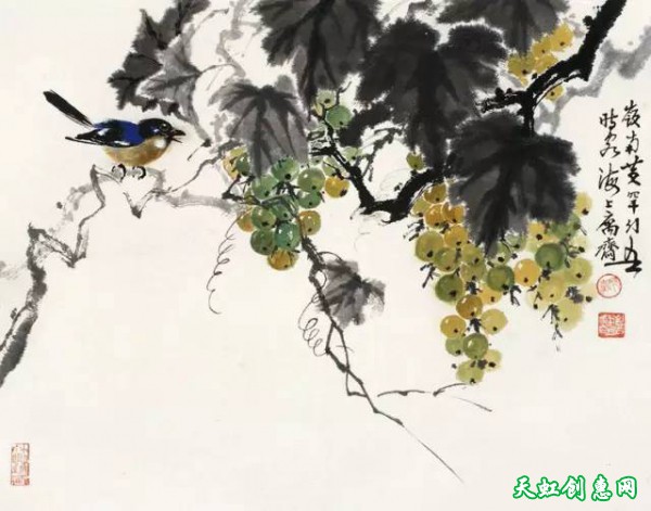 黄幻吾花鸟图作品