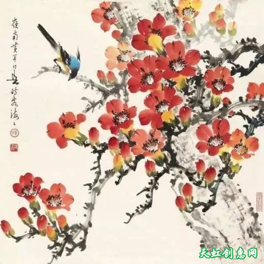 黄幻吾花鸟图作品