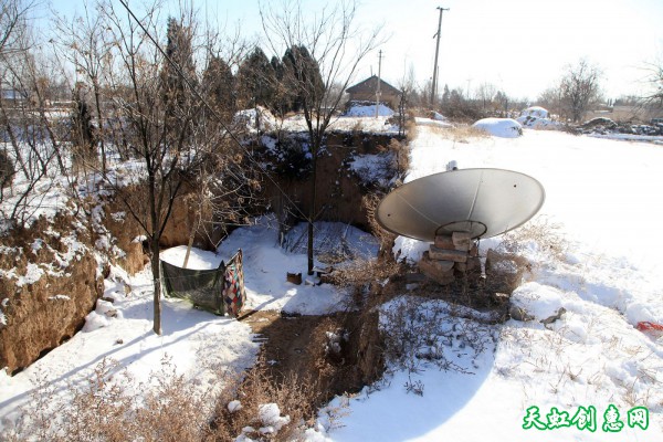 大雪后不同往日的运城农村地坑人家的生活