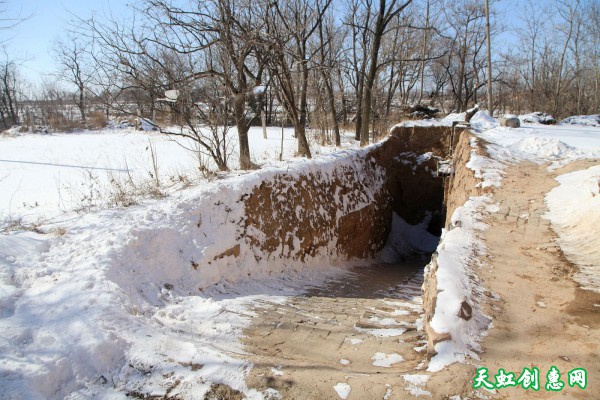 大雪后不同往日的运城农村地坑人家的生活