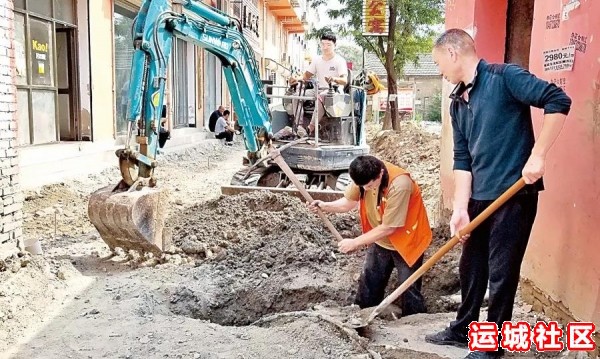 运城市盐湖区北城办幸福庄社区小街小巷改造工程接近尾声