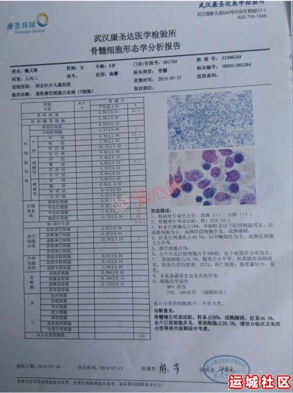 盐湖区7岁小美女身患白血病，高额治疗费用压跨孩子爸