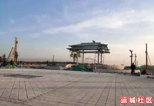 运城又添一座城市公园，华夏文化公园效果图和现场施工图