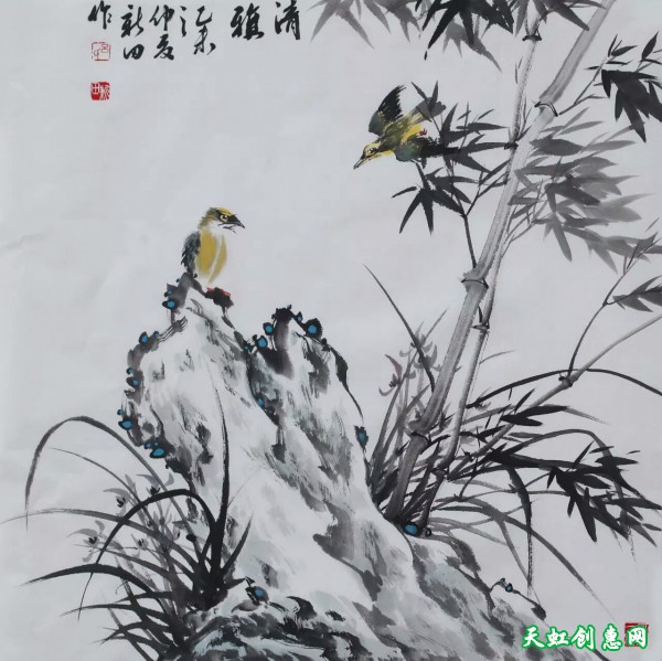 运城画家吕新田中国画作品