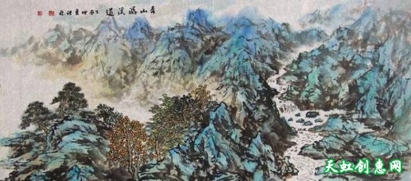 运城画家杨理稳中国画作品