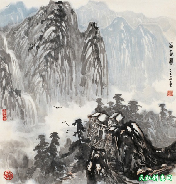 运城画家苗重安中国画作品