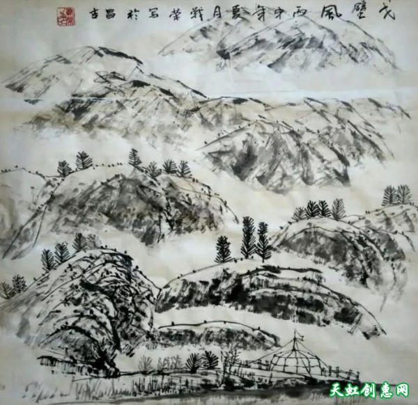 运城画家临猗张战荣中国画作品