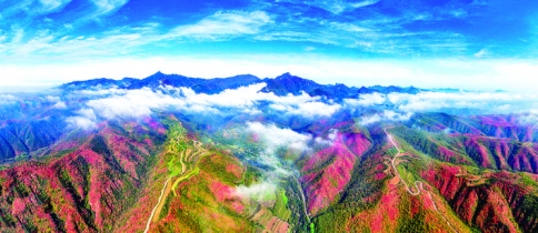 马泉红叶（平陆县马泉沟）_河东八景（三十）