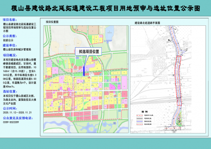 稷山县建设路北延拓通建设工程项目用地预审与选址位置 （图）