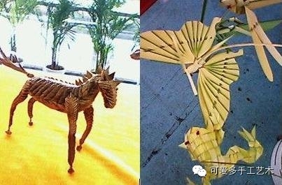 草编工艺大师精心编制动物工艺品，快来看看