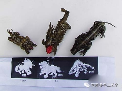 草编工艺大师精心编制动物工艺品，快来看看